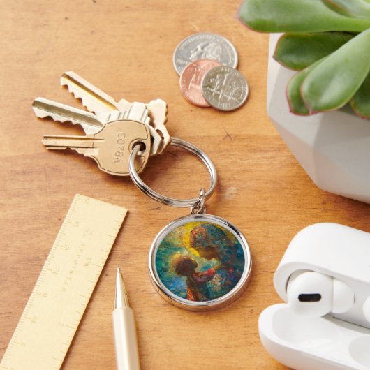 Heilige Maria en Jezus Expressionisme Sleutelhanger (Bureau)