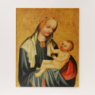 Heilige Maria en kindje Jezus Legpuzzel