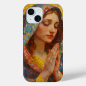 Heilige Maria Gebed Impressionisme Case-Mate iPhone Case (Achterkant)