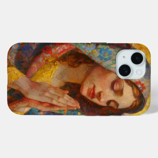 Heilige Maria Gebed Impressionisme Case-Mate iPhone Case (Achterkant (horizontaal))