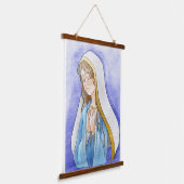 Heilige Maria Hangend Wandkleed (Gebogen)