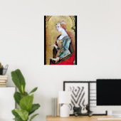 HEILIGE MARIA MAGDALENA 2 Goud,Rood Poster (Thuiskantoor)