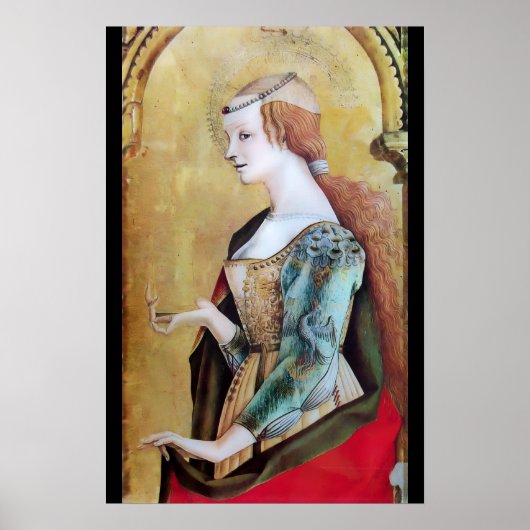 HEILIGE MARIA MAGDALENA 2 Goud,Rood Poster (Voorkant)