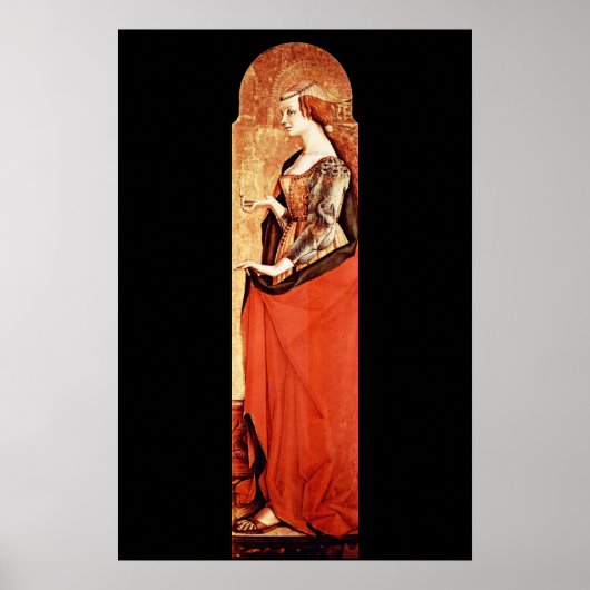 HEILIGE MARIA MAGDALENA 2 Goud,Rood Poster (Voorkant)