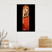 HEILIGE MARIA MAGDALENA 2 Goud,Rood Poster (Keuken)