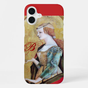HEILIGE MARIA MAGDALENA MONOGRAM Goud Geel ,Rood iPhone 16 Plus Hoesje