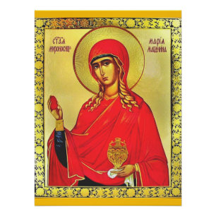 Heilige Maria Magdalena orthodox icoon Perfect Poster