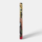 HEILIGE MARIA MAGDALENA Parchment Robijn Gem Monog iPhone Hoesje (Linkerkant)