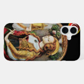 HEILIGE MARIA MAGDALENA Robijn edelsteen monogram, iPhone Hoesje (Achterkant horizontaal)