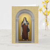 Heilige Maria Maravillas de Jesus Karmelietenheili Kaart (Gele Bloem)