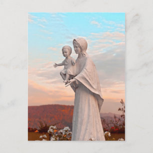 Heilige Maria met Jezus Ansichtkaart Briefkaart