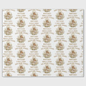 Heilige Maria met Kind Jezus Doop Cadeaupapier (Vlak)