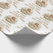 Heilige Maria met Kind Jezus Doop Cadeaupapier (Hoek)