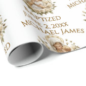 Heilige Maria met Kind Jezus Doop Cadeaupapier (Rol Hoek)