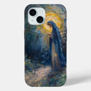 Heilige Maria-religie Impressionisme iPhone 15 Case