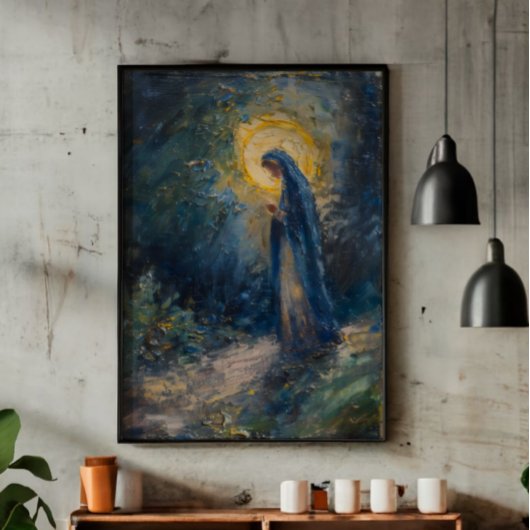 Heilige Maria-religie Impressionisme Foto Afdruk