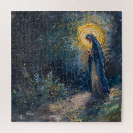 Heilige Maria-religie Impressionisme Legpuzzel (Verticaal)