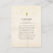 Heilige Maria van Egypte Orthodoxe Christelijke Ge Plaatskaartje (Achterkant)