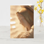 Heilige Mary Greeting/Note Kaart (Gele Bloem)