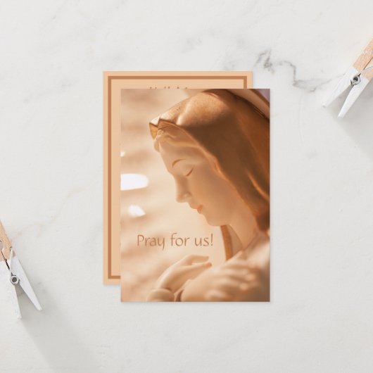 Heilige Mary Kaart (Voorkant / Achterkant in situ)