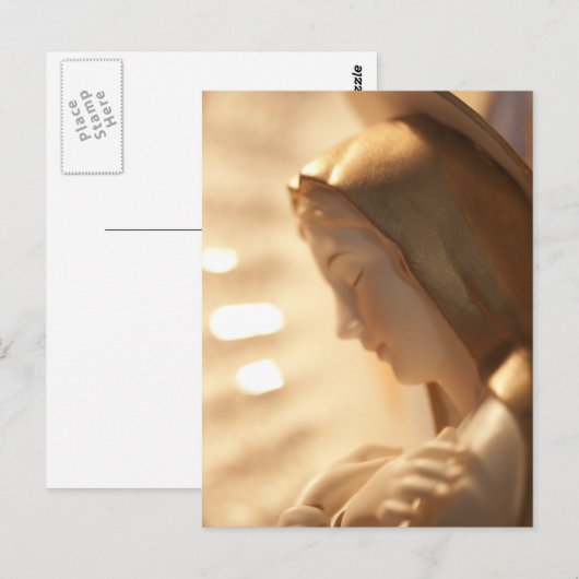 Heilige Mary Post Kaart (Voorkant / Achterkant)