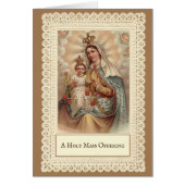 Heilige Massa Bied Mount Carmel Child Jesus (Voorkant)