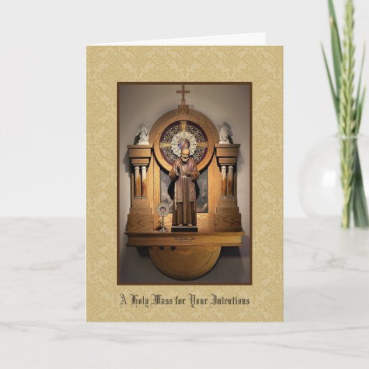 Heilige Massa Sint Padre Pio Kaart (Voorkant)
