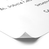 "Heilige Matrimonie" Floral Scroll Wedding Certifi Poster (Hoek)