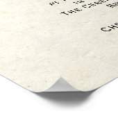 Heilige Matrimony Wedding Certificate Poster (Hoek)