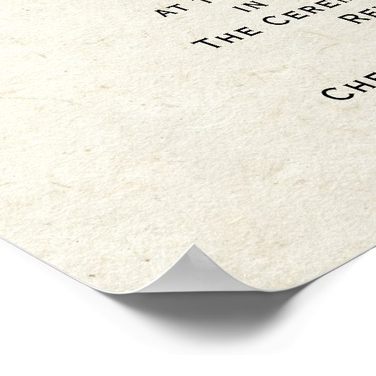 Heilige Matrimony Wedding Certificate Poster (Hoek)