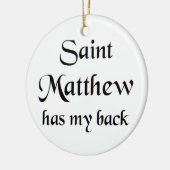 heilige mattheus keramisch ornament (Links)