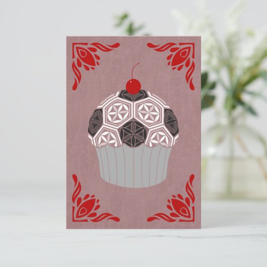 heilige meetkunde cupcake (Staand voorkant)