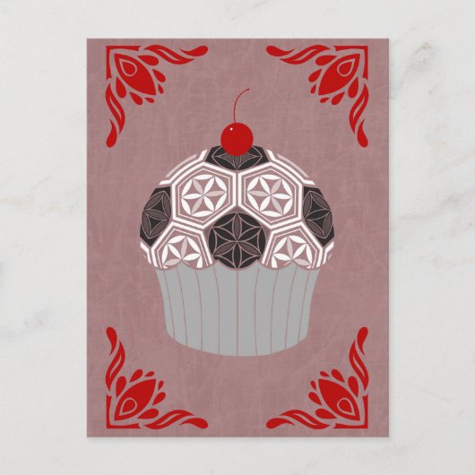 heilige meetkunde cupcake briefkaart (Voorkant)