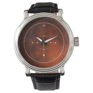 HEILIGE   meetkunde - het oog van blaaspiscis Horloge