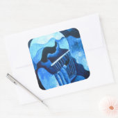 Heilige melodie 2012 vierkante sticker (Envelop)