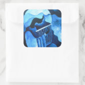 Heilige melodie 2012 vierkante sticker (Tas)