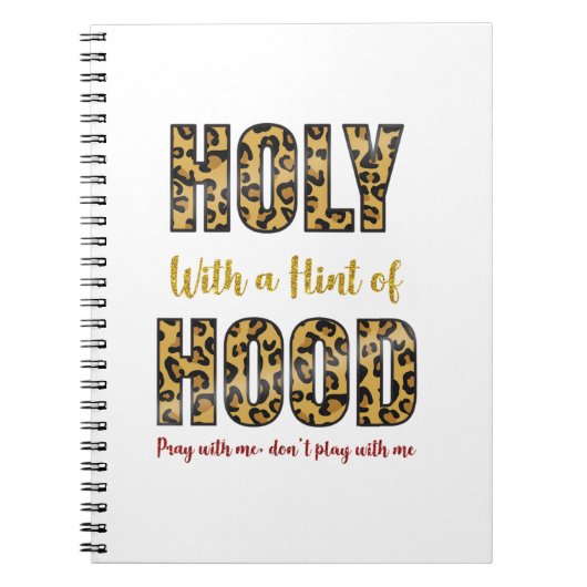 Heilige met een Hint van Hood Pray met mij Notitieboek (Voorkant)