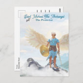 Heilige Michael Aartsengel Bescherming Moed Nota Briefkaart (Voorkant / Achterkant)
