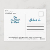 Heilige Michael Aartsengel Bescherming Moed Nota Briefkaart (Achterkant)