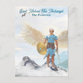 Heilige Michael Aartsengel Bescherming Moed Nota Briefkaart (Voorkant)