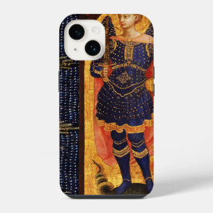HEILIGE MICHAEL ARCHANGEL MET DRAAK OUD PERKAMENT iPhone 14 HOESJE