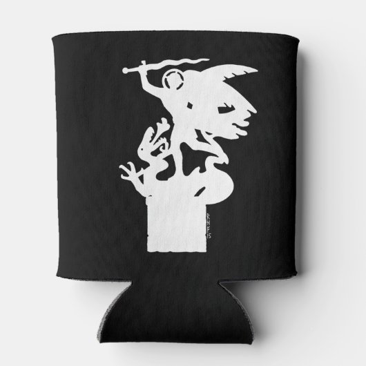 Heilige Michaël en draak (in het wit) Blikjeskoeler (Achterkant)