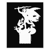 Heilige Michaël en draak (in het wit) Foto Afdruk (Voorkant)