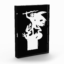 Heilige Michaël en draak (in het wit) Fotoblokken