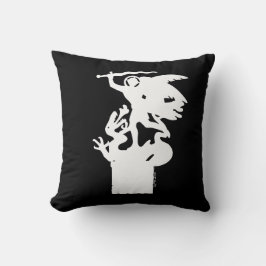 Heilige Michaël en draak (in het wit) Kussen