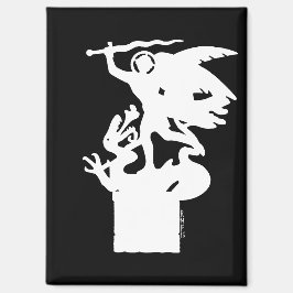 Heilige Michaël en draak (in het wit) Magneet