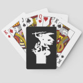 Heilige Michaël en draak (in het wit) Pokerkaarten (Achterkant)