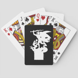 Heilige Michaël en draak (in het wit) Pokerkaarten