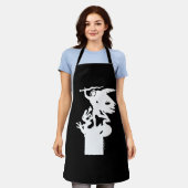 Heilige Michaël en draak (in het wit) Schort (Gedragen)