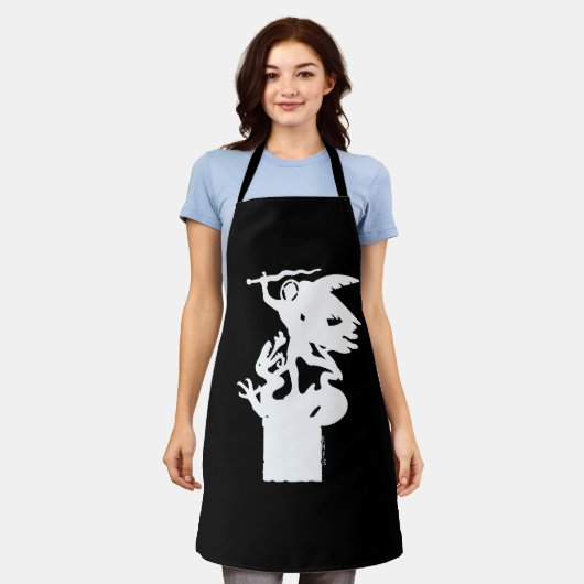 Heilige Michaël en draak (in het wit) Schort (Gedragen)